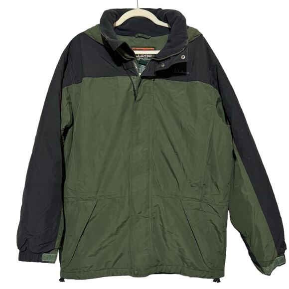 LL Bean Green Winter Coat Mens Size Medium